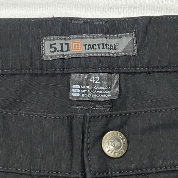 511 Tactical Men Black Utility Outdoor Cargo Cotton Blend Shorts Pockets Size 42 - Picture 5 of 9
